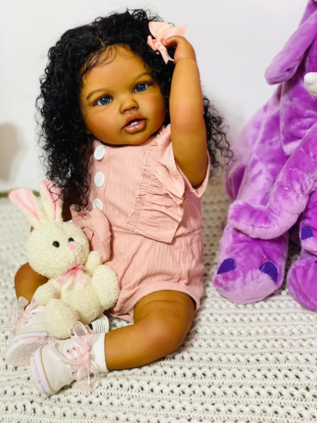 24 inç Yeniden Doğmuş Bebek Yü - Baby Products For Curly Hair incelemesi ve fiyatı
